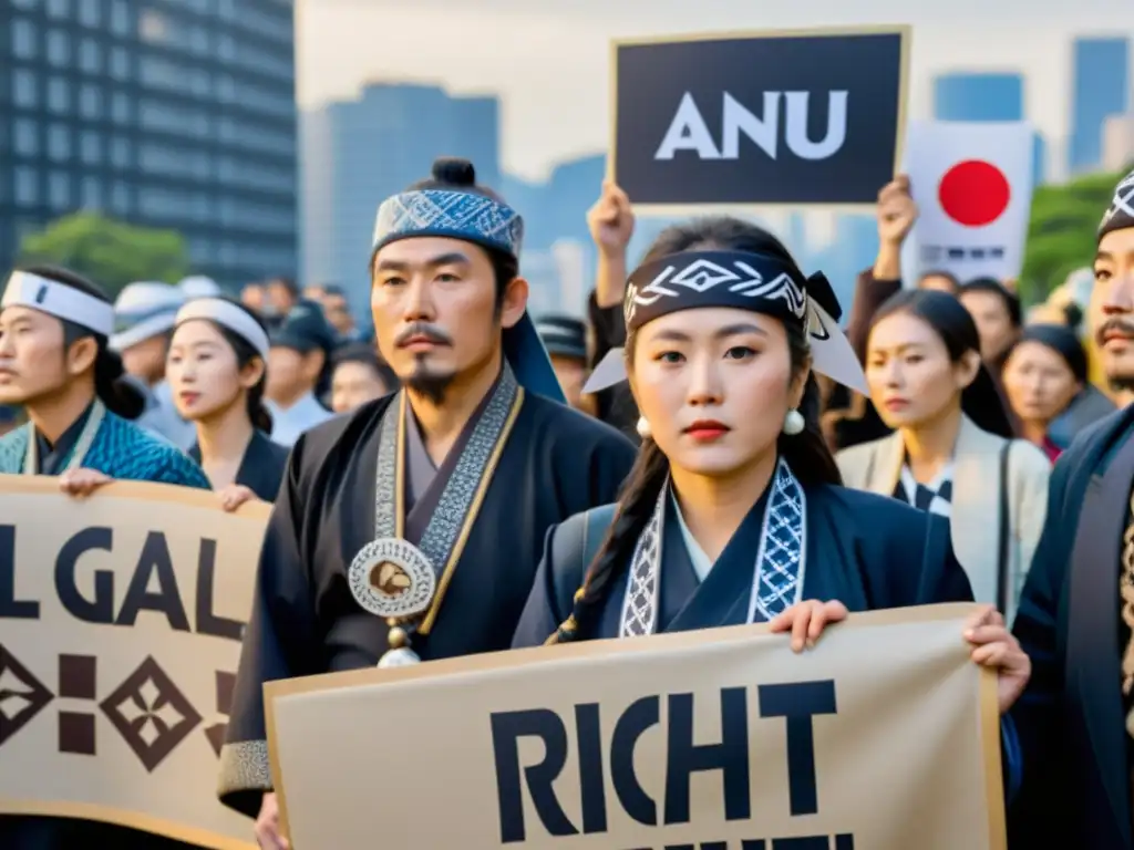 Activistas Ainu defienden reconocimiento legal de derechos humanos en Japón, en contraste con la modernidad urbana