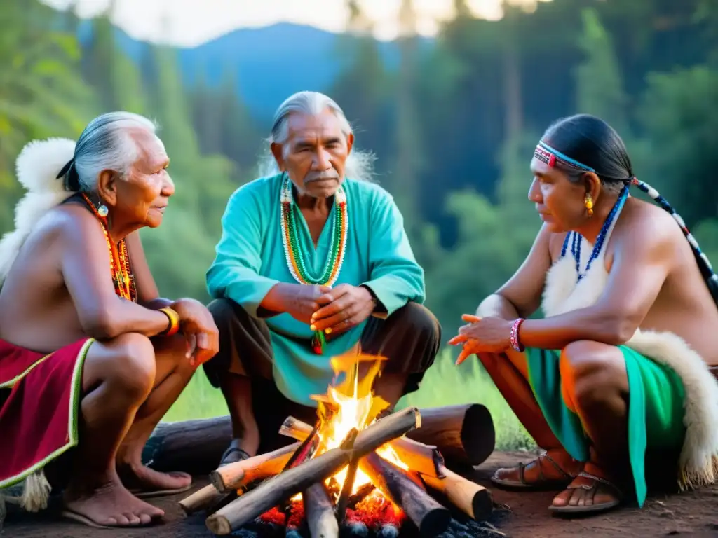 Conversación ancestral de sabiduría bajo amenaza de cambio climático en la selva