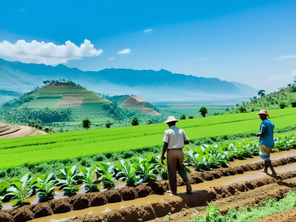 Colaboración para la reconstrucción de sistemas de sustento post guerra en comunidad agrícola