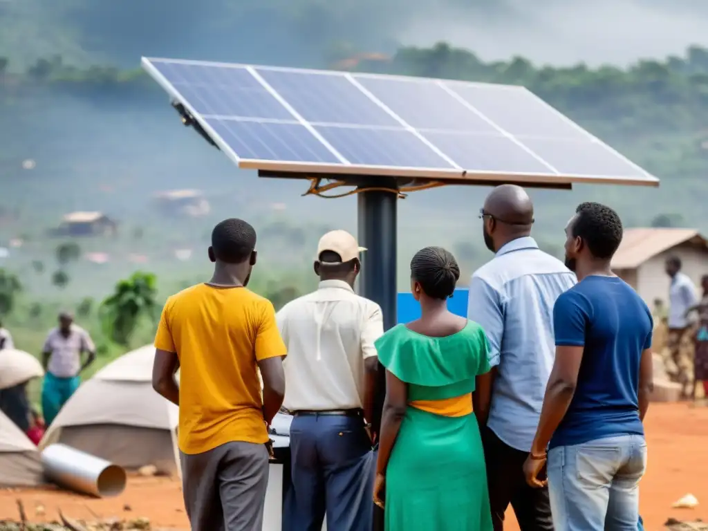 Comunidad en emergencia encuentra esperanza y recursos en punto de acceso digital solar