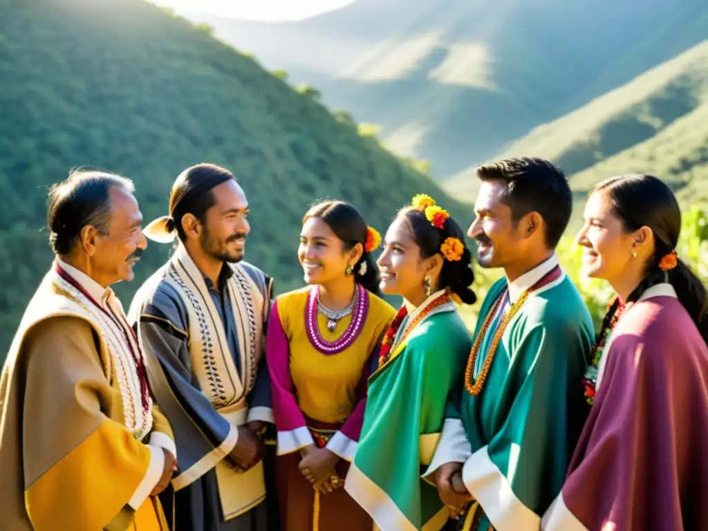 Comunidad Triqui en ceremonia tradicional en las montañas de México, reflejando su lucha por justicia y resiliencia