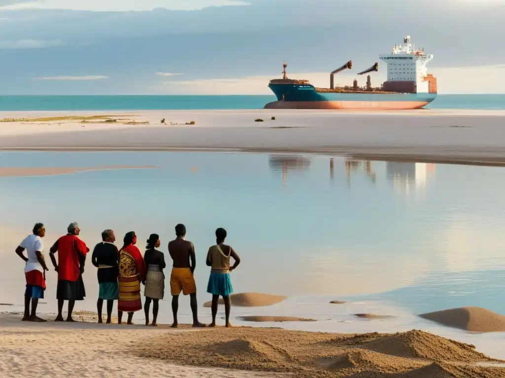 Comunidades costeras enfrentan impacto de extracción de arena en contraste con su modo de vida tradicional en la costa