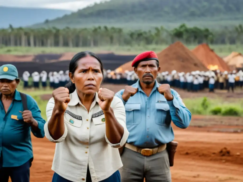 Comunidades indígenas desafían en protesta a industria en conflicto por derechos humanos y ambientales