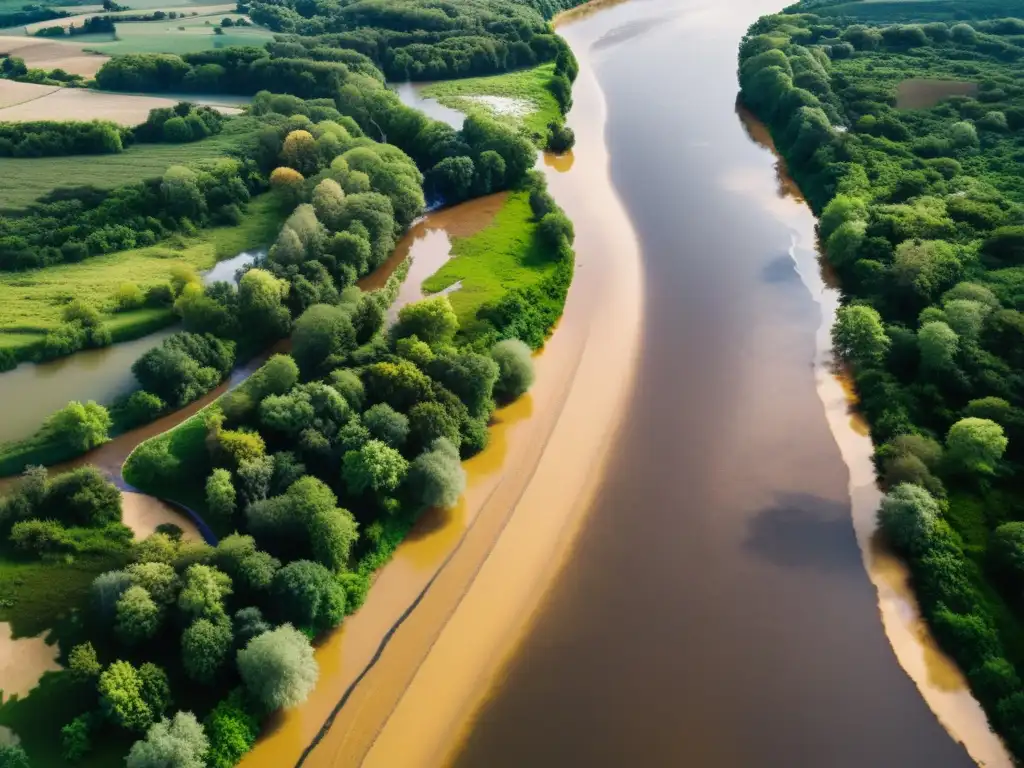 Contaminación del río por persistentes orgánicos, con desechos industriales y efectos en el ecosistema