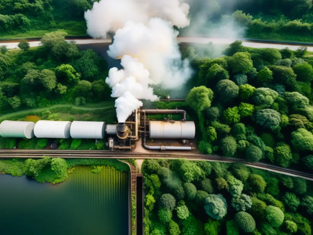 Contraste impactante entre la degradación ambiental y la belleza natural