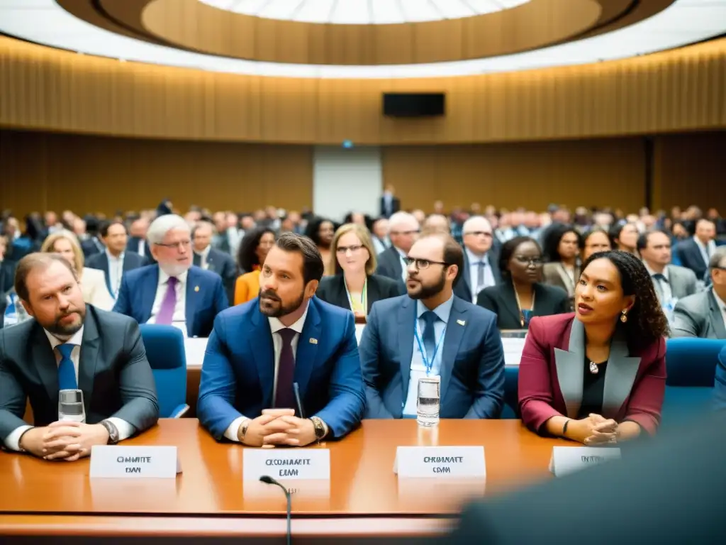 Delegados de diferentes países negocian derechos humanos en conferencia climática