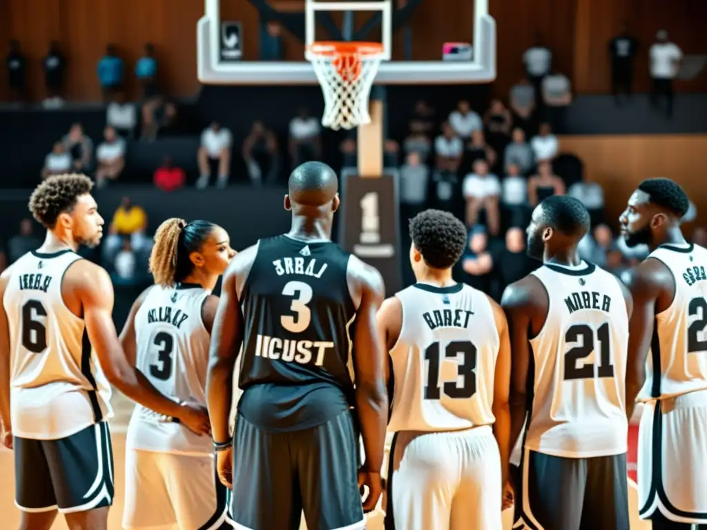 Deportistas LGBT+ luchan por derechos humanos globales en el baloncesto, mostrando unidad y determinación en la cancha