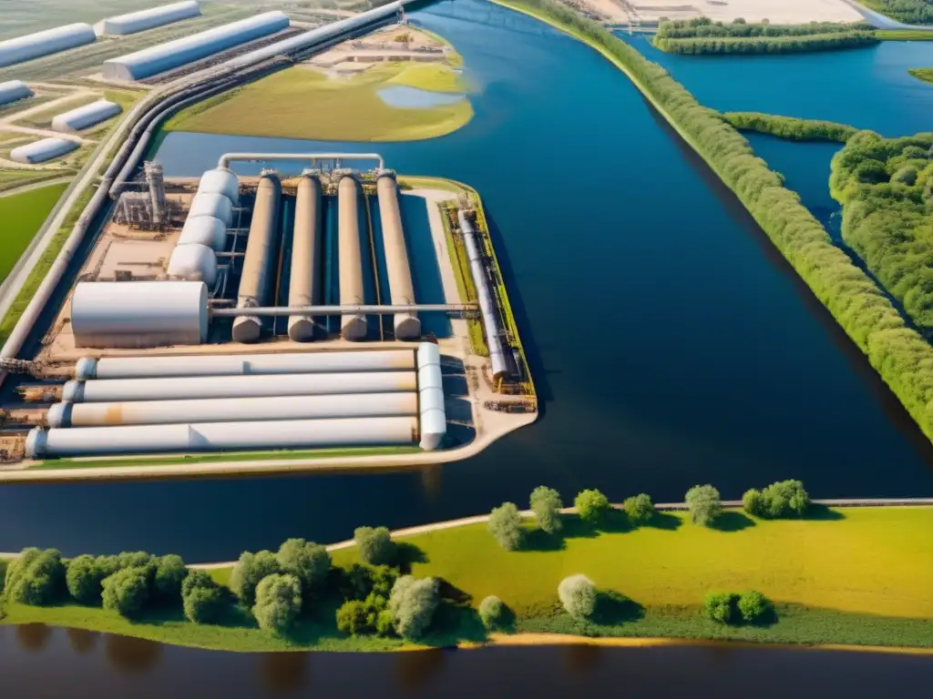 Derechos humanos impactados por la huella hídrica de la industria en un complejo industrial rodeado de cuerpos de agua