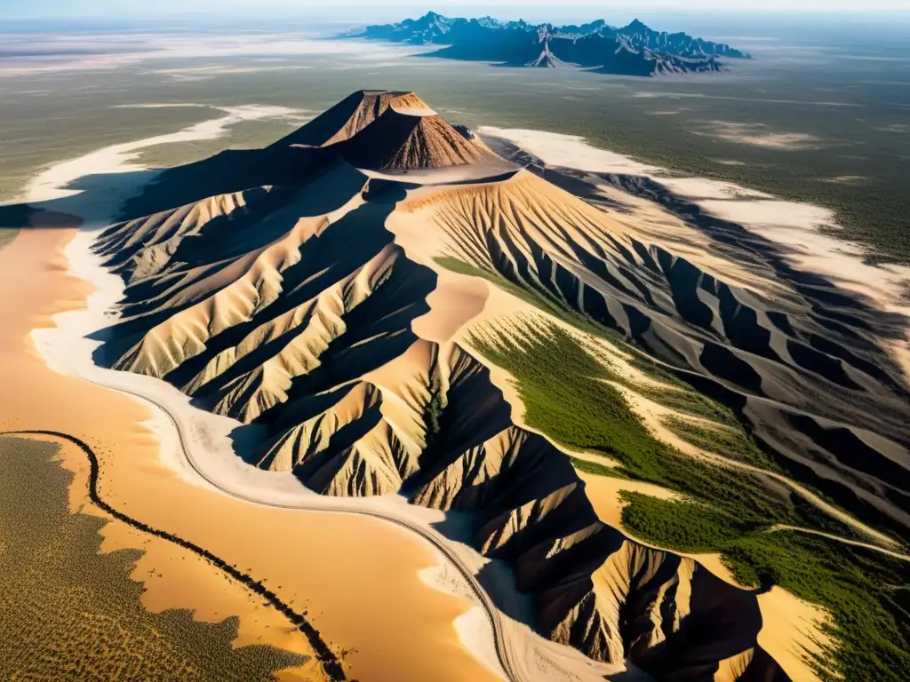 Desierto de Wirikuta en México, paisaje sagrado y en conflicto por la minería, con su topografía única y belleza natural impactante