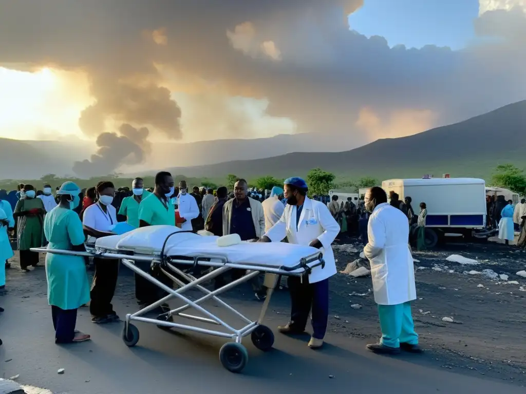 Equipo médico brinda atención en zona de crisis, caos organizado y espíritu humano resiliente