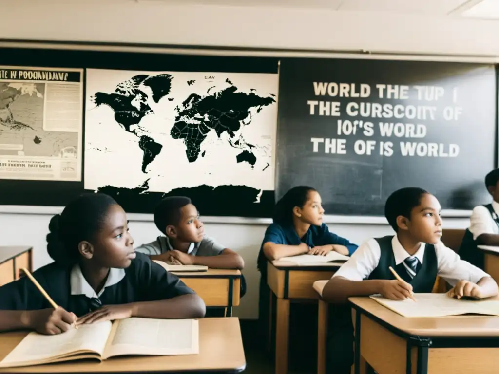 Resiliencia estudiantil en régimen autoritario Estudiantes en aula con papel educadores y memoria histórica en regímenes autoritarios