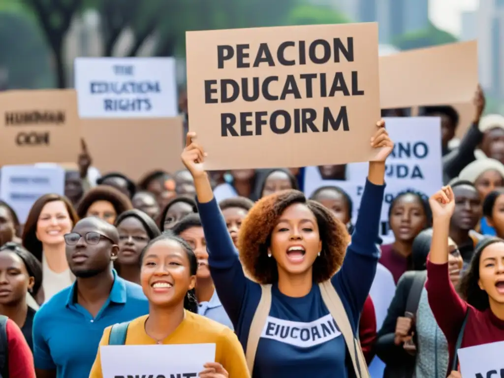 Estudiantes y profesores divers@s marchan por la reforma educativa y los derechos humanos en la ciudad