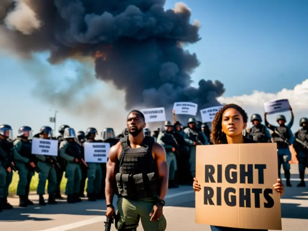 Fuerza contra manifestantes en territorios ocupados: Protesta pacífica frente a la opresión militar, con determinación y resiliencia