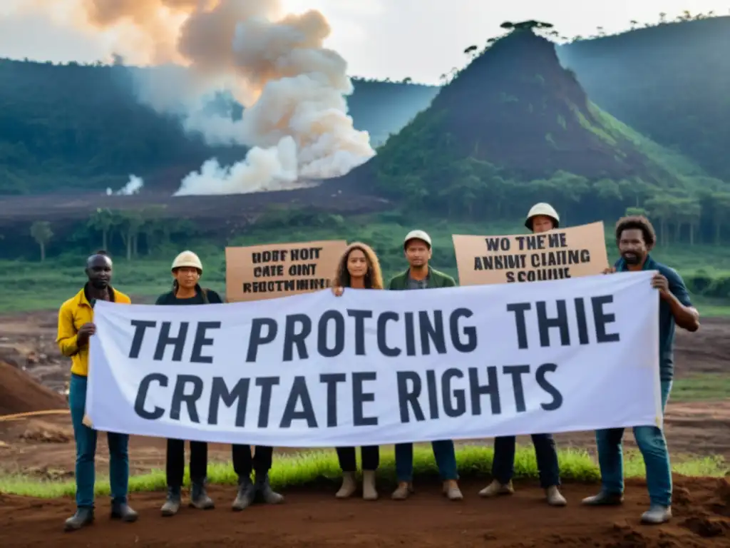 Un grupo de activistas del clima defienden los derechos humanos ante la deforestación