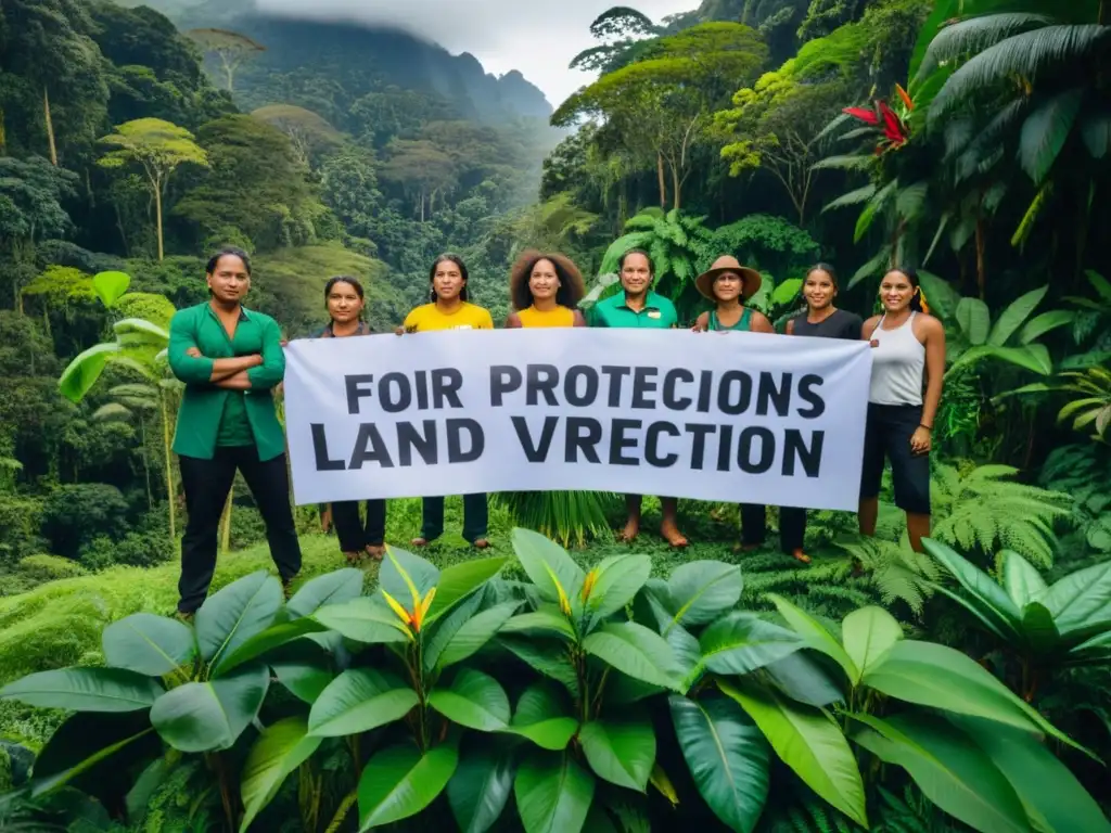 Grupo de activistas indígenas defienden la tierra y el desarrollo sustentable en la exuberante selva