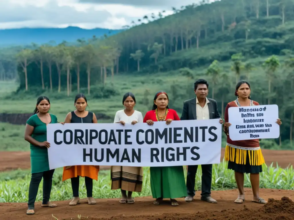 Grupo de indígenas defiende derechos humanos y ambiente ante compromisos corporativos