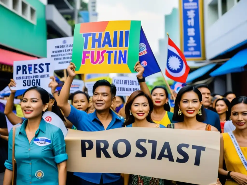 Grupo tailandés muestra expresiones culturales contra dictadura en Bangkok