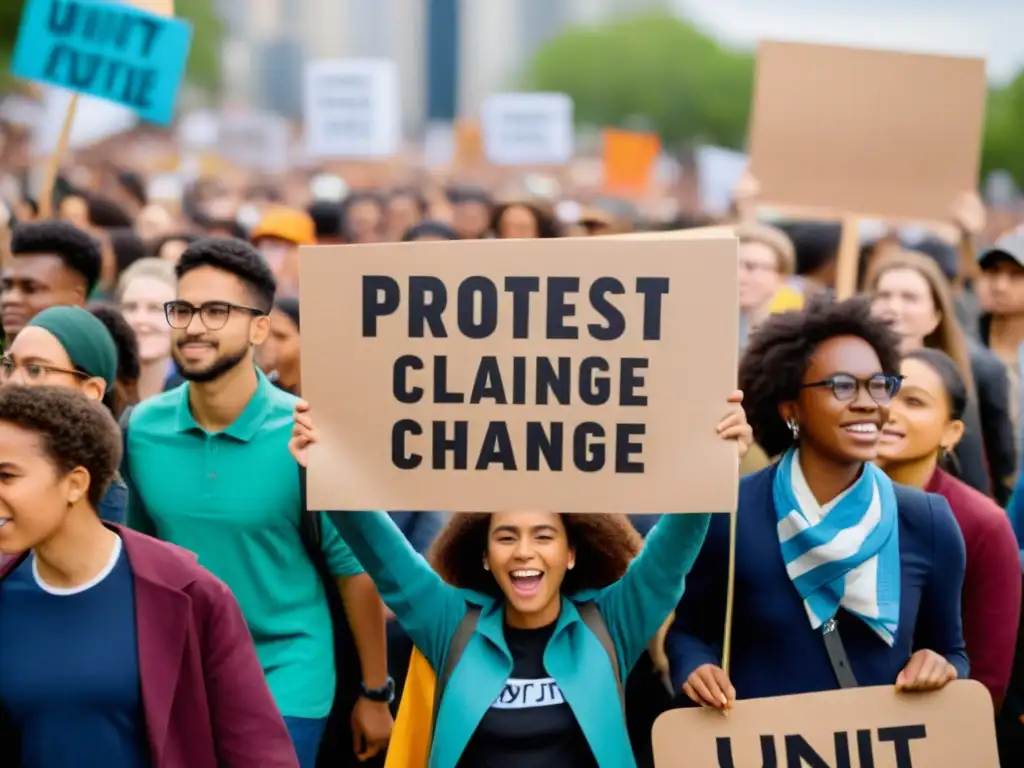 Un grupo de jóvenes activistas de diferentes orígenes culturales se unen con mensajes poderosos sobre el cambio climático