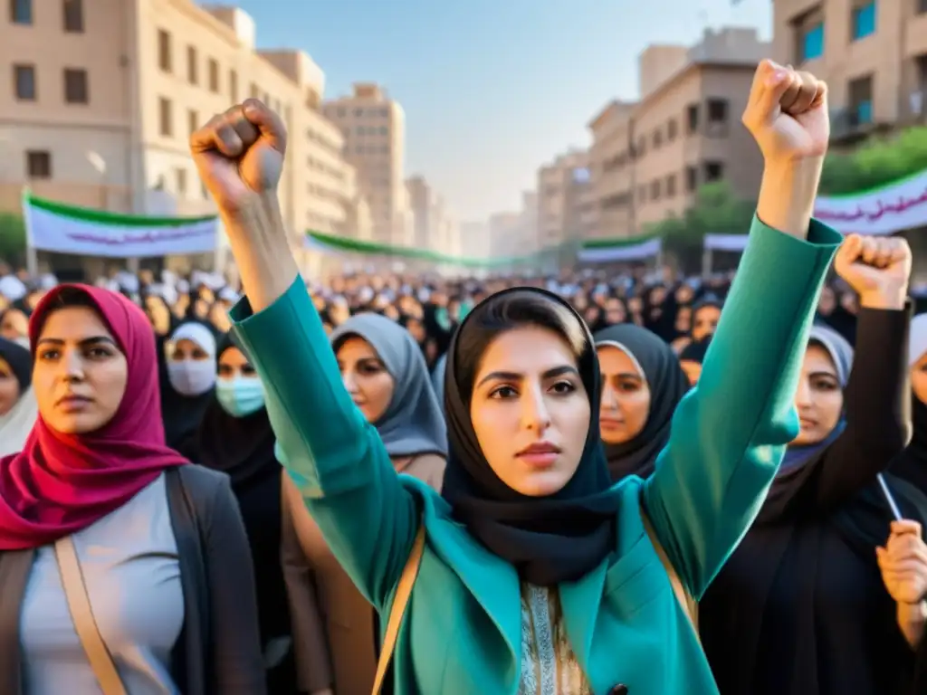 Un grupo de mujeres iraníes desafían la dictadura, unidas en protesta