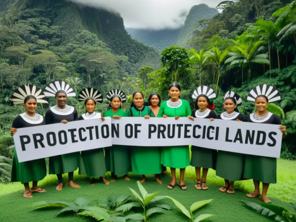 Un grupo de indígenas defiende sus tierras ancestrales y patrimonio cultural en la selva