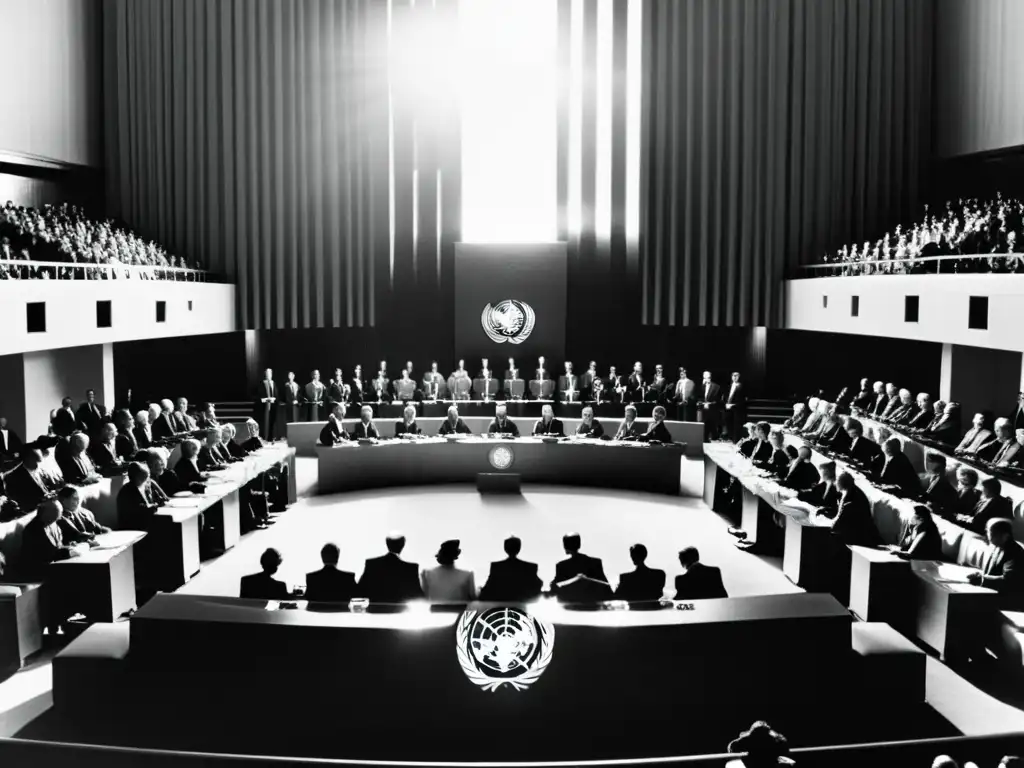 Reunión histórica de la ONU en 1945 en San Francisco, solemnidad y compromiso por la protección global de los derechos humanos