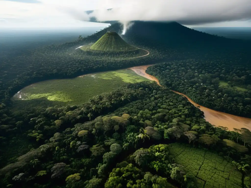 Imagen aérea impactante de la devastación por deforestación en la Amazonía, urge responsabilidad por daño ambiental global