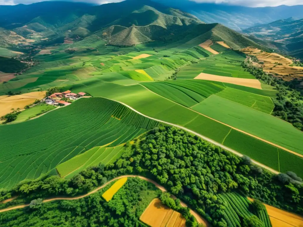 Imagen aérea de Oaxaca, México, muestra paisajes exuberantes, pueblos indígenas y defensa de tierras y derechos humanos