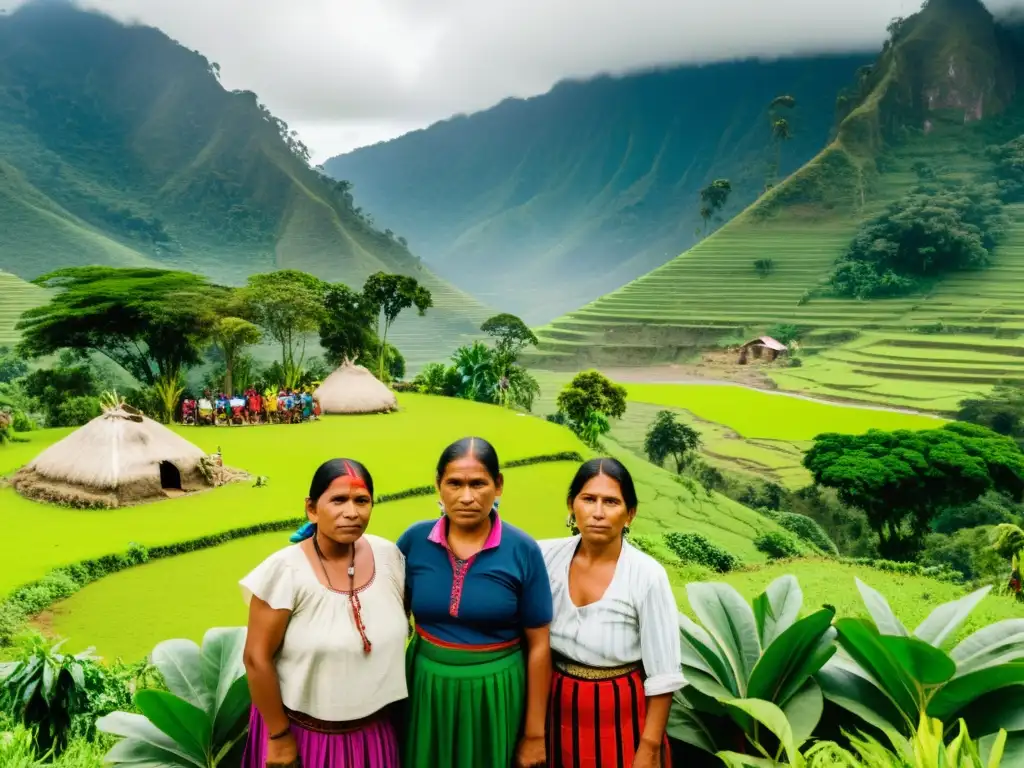 Imagen impactante de agricultores guatemaltecos en resistencia pacífica contra desalojos en el valle de Polochic