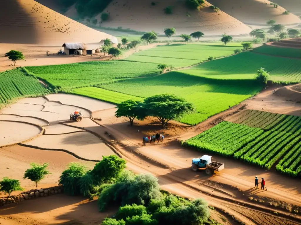 Imagen impactante: agricultura de subsistencia afectada por cambio climático en comunidad rural