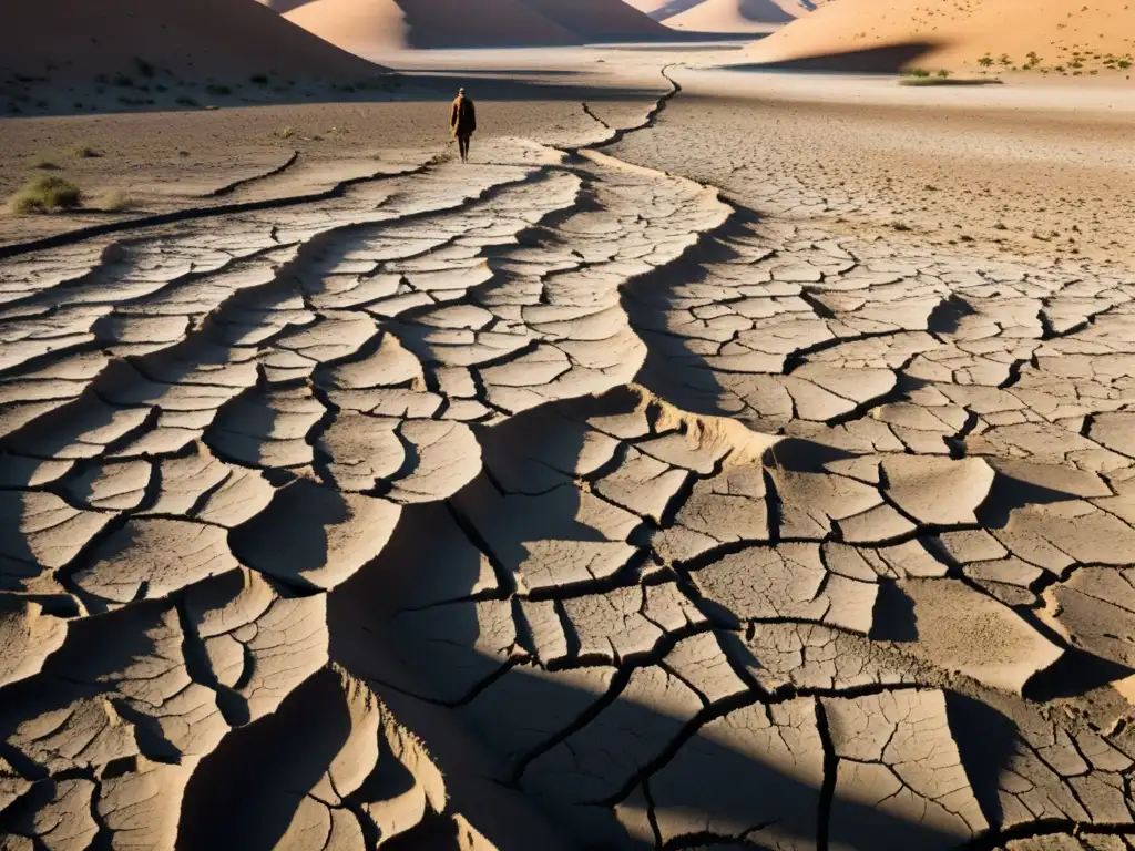 Imagen impactante del impacto del cambio climático en conflictos armados