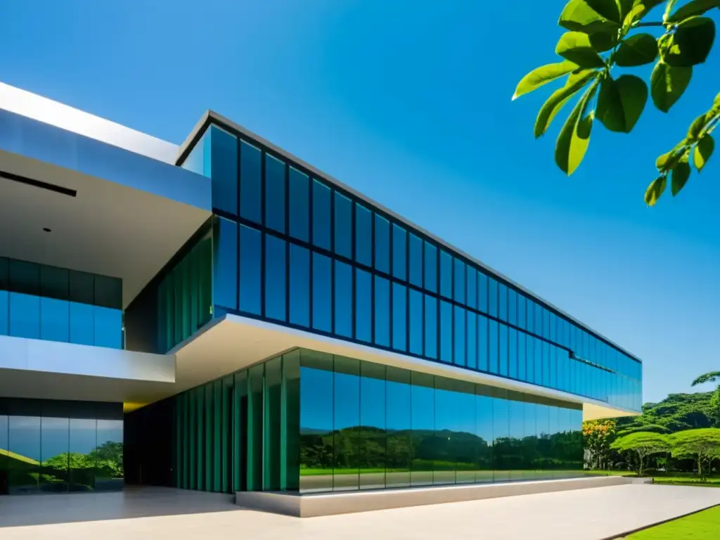 Imponente edificio del Tribunal Interamericano de Derechos Humanos en San José, Costa Rica