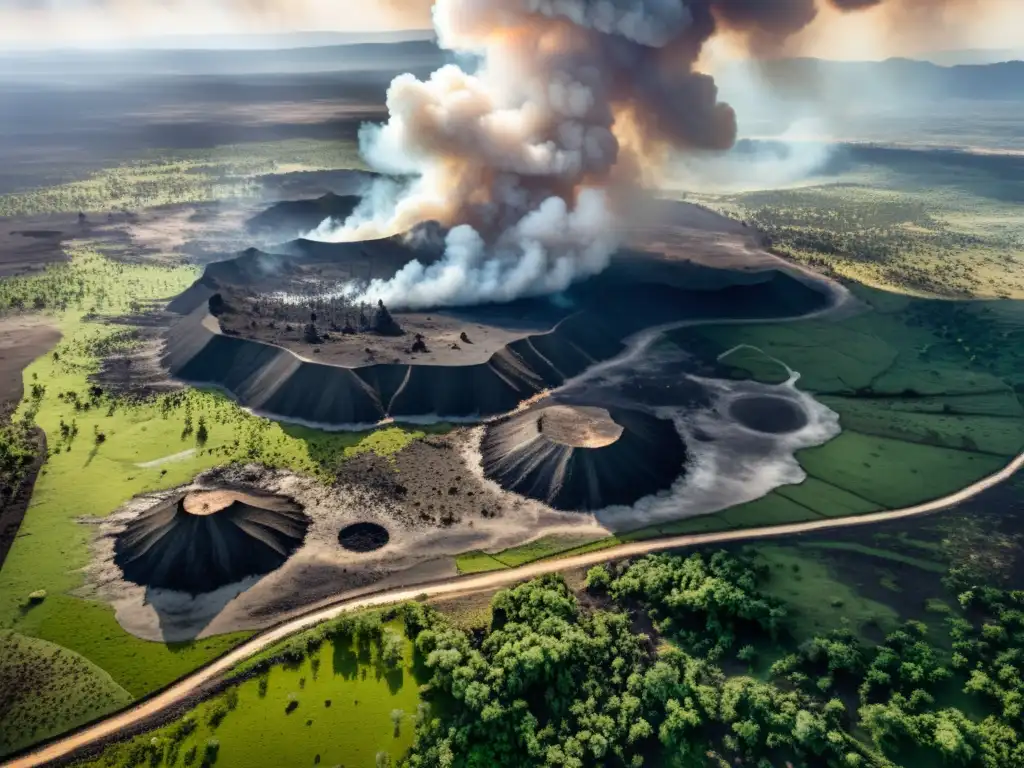 Imponente impacto ambiental de conflictos olvidados, muestra devastación y contraste en paisaje