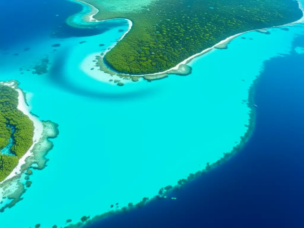 Un impresionante arrecife de coral muestra la vida marina vibrante, evidenciando el impacto del cambio climático en los derechos humanos