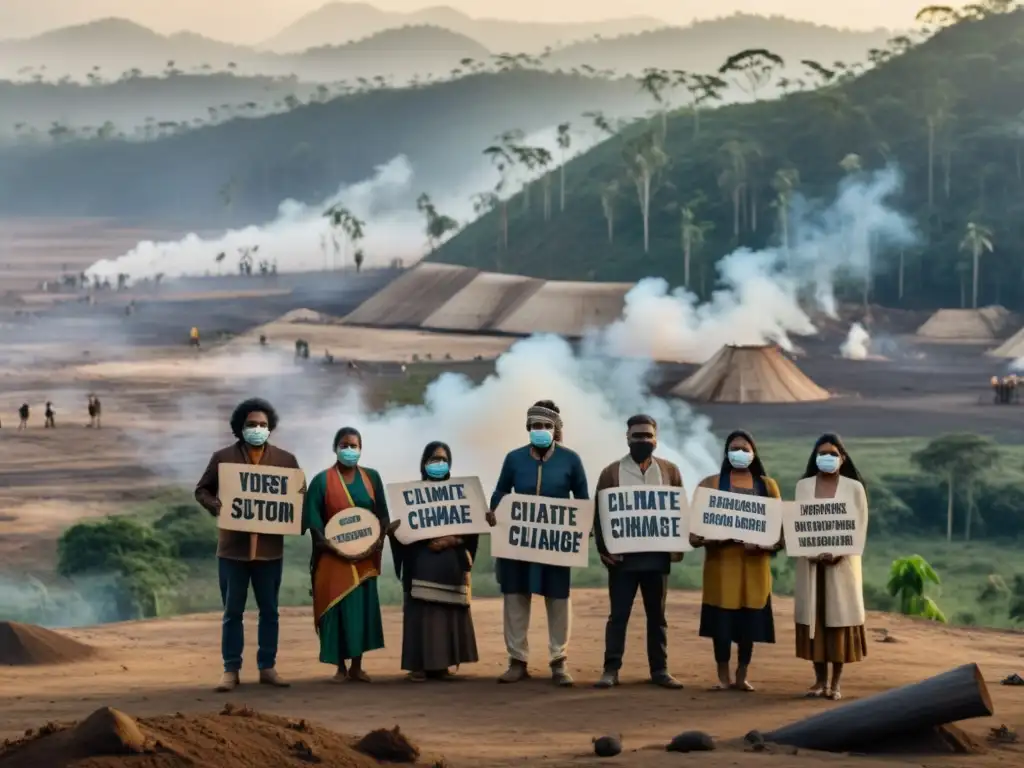 Indígenas defienden protección de derechos humanos ante cambio climático, frente a devastación por deforestación y smog