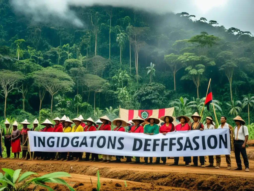 Indígenas protestan contra deforestación en la selva, enérgicos y determinados