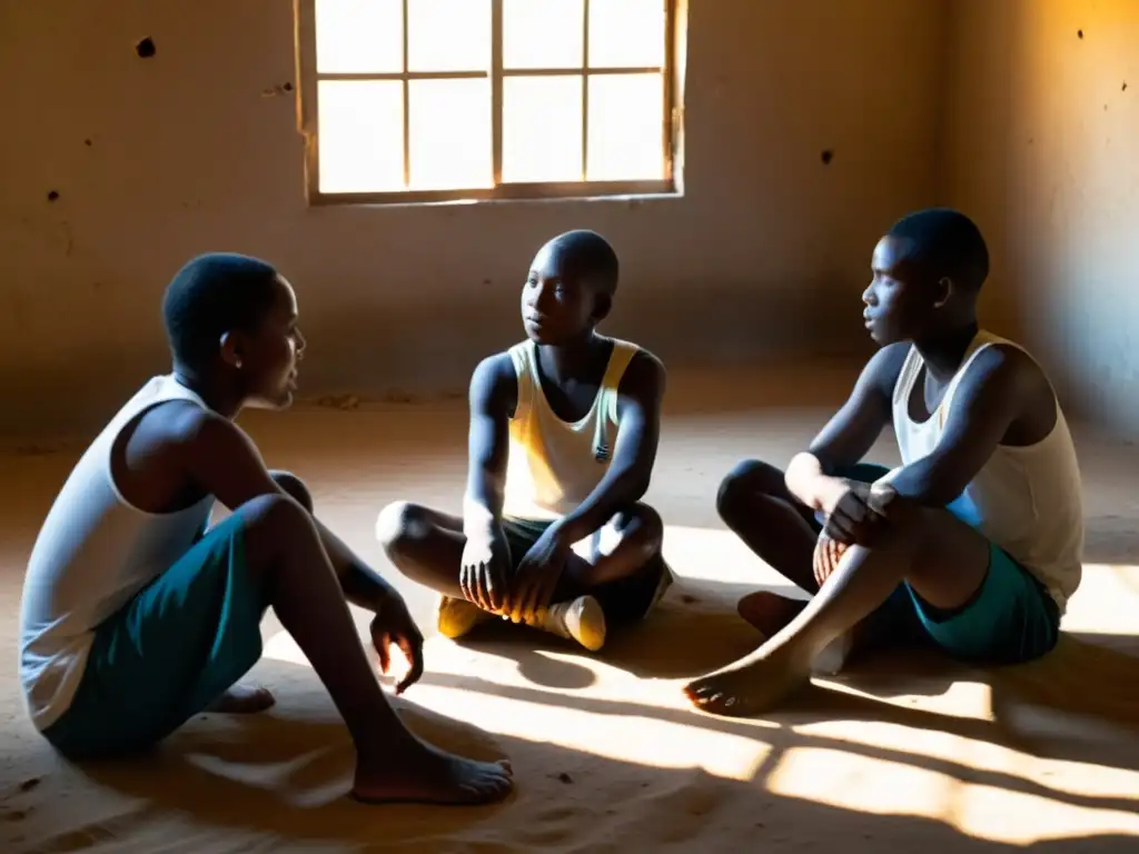 Jóvenes amputados reciben rehabilitación y aprenden a usar prótesis en zona de conflicto, mostrando determinación y esperanza