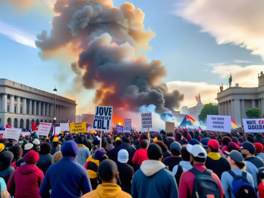 Manifestantes diversos llenan las calles de la ciudad con mensajes impactantes en pancartas