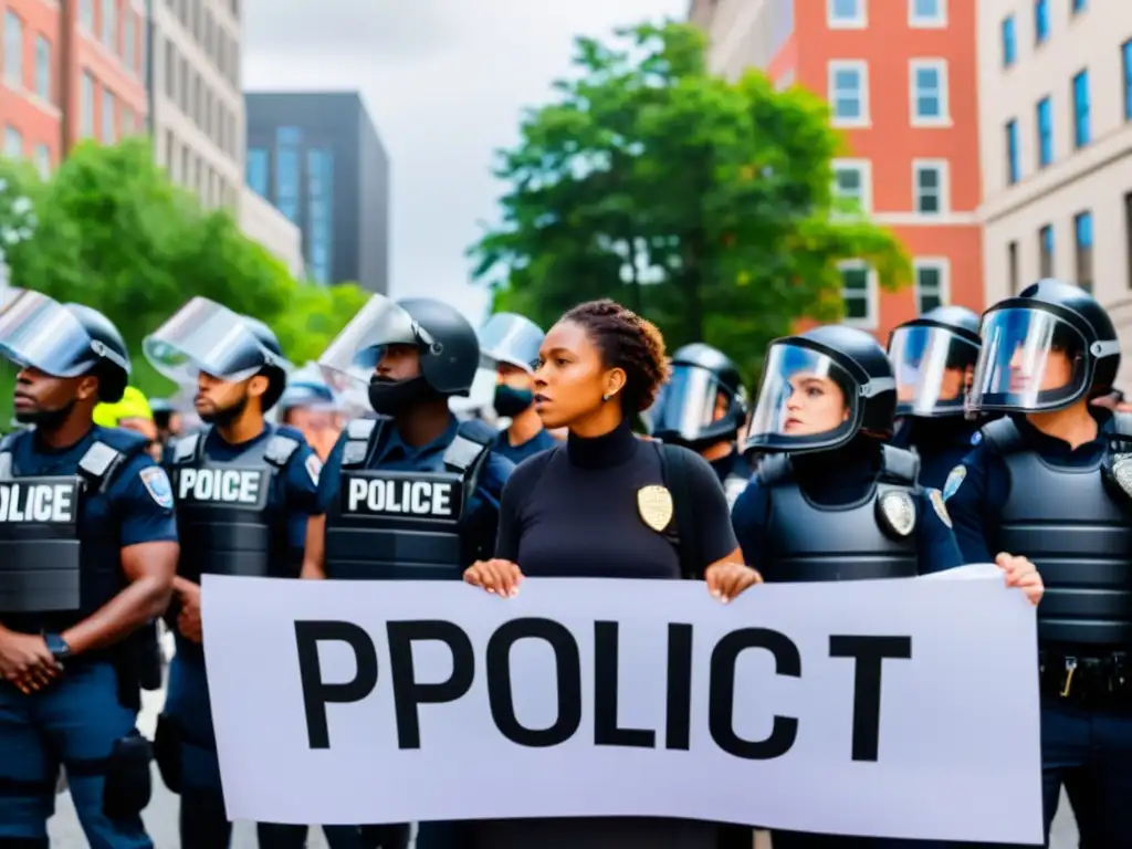 Diversos manifestantes desafían la represión policial en una calle de la ciudad