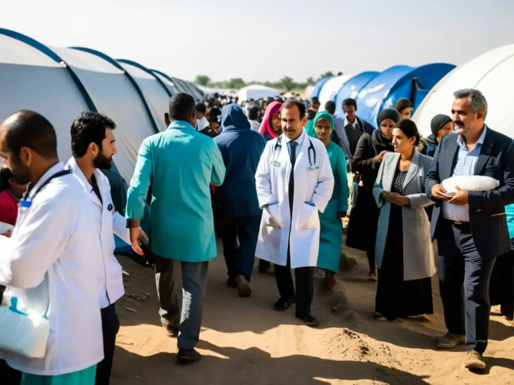 Médicos Sin Fronteras brinda cuidados médicos en un campamento de refugiados, destacando la importancia de los derechos humanos globales en salud