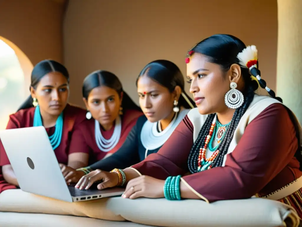 Mujeres indígenas usan internet para conectar con su comunidad, mezclando tradición y tecnología