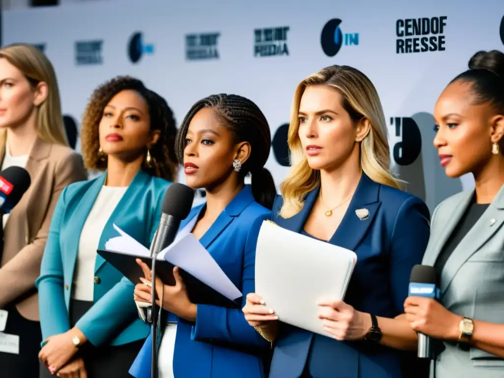 Mujeres periodistas desafían acoso y discriminación en medios, mostrando determinación en conferencia de prensa