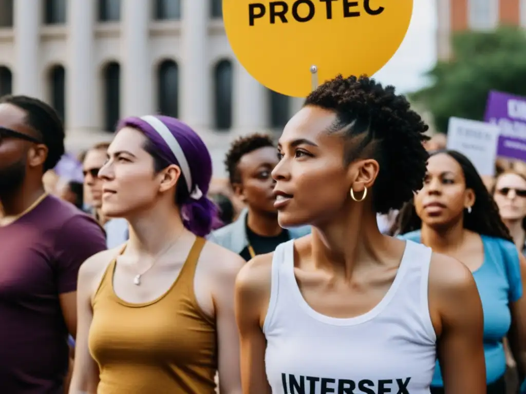 Manifestación pacífica de personas intersexuales, unidas y determinadas por sus derechos