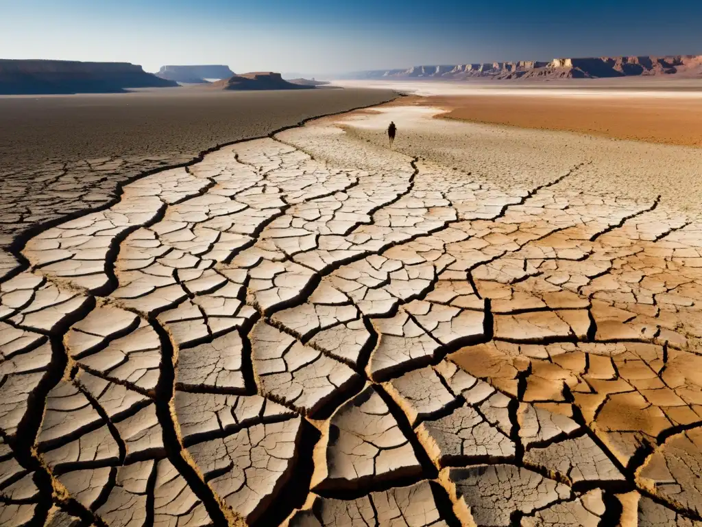 Un paisaje desolado por la escasez hídrica crisis derechos humanos