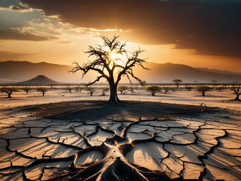 Un paisaje desolado por el impacto del cambio climático