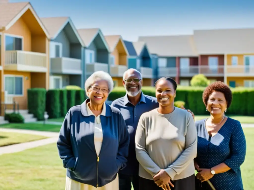 Una poderosa imagen documental que captura la diversidad de viviendas y la importancia del Derecho a una vivienda digna para todos