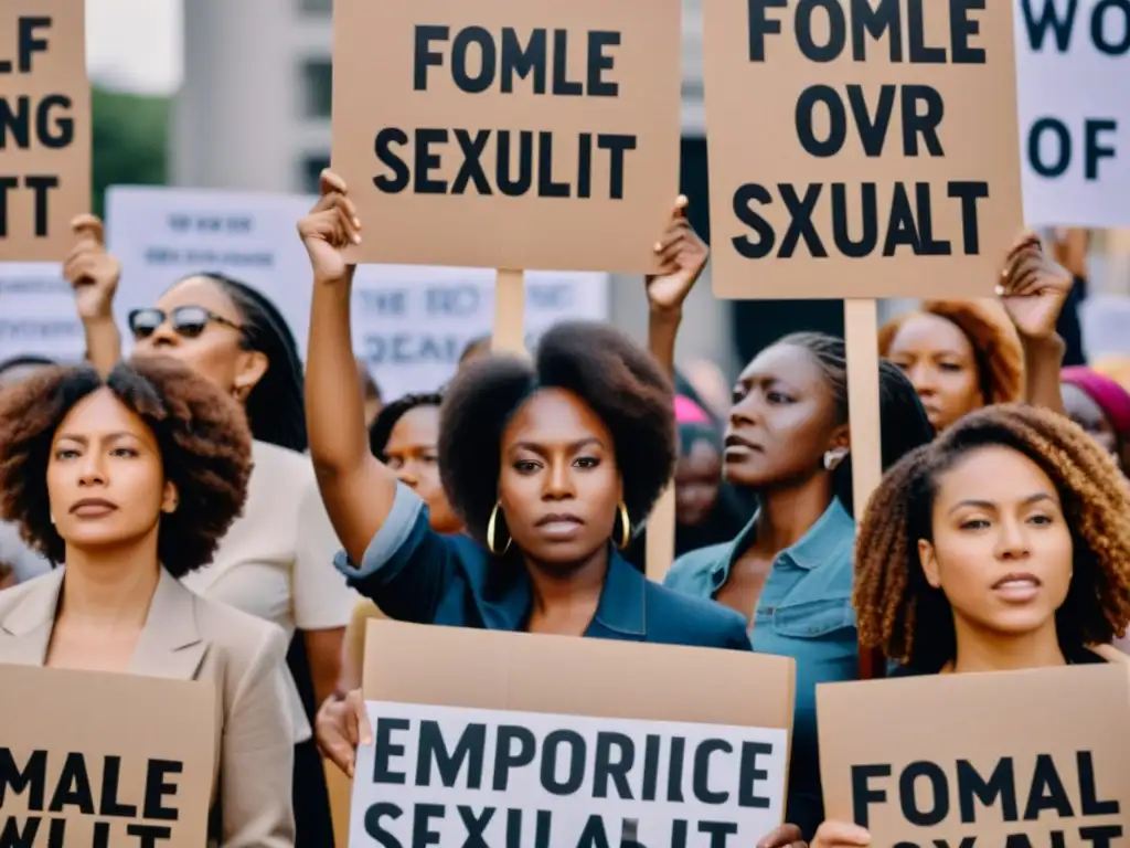 Un potente retrato documental de mujeres diversas en una protesta, manifestando su determinación por el control de la sexualidad femenina