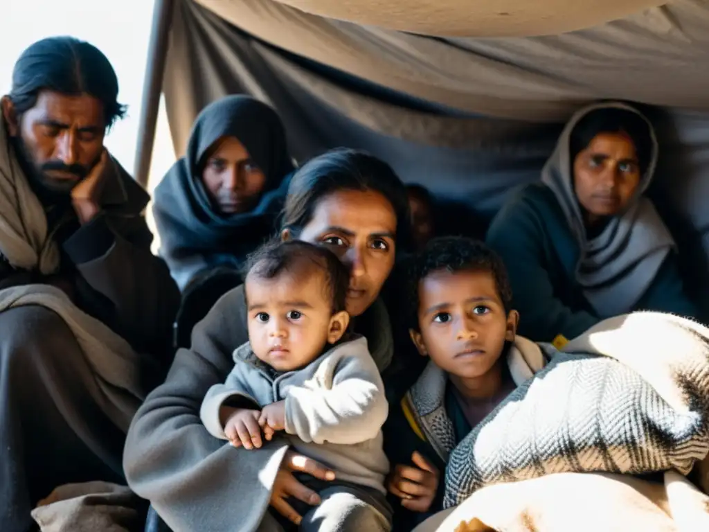 Refugiados abrumados por traumas psicológicos, luchando por la esperanza en un refugio precario