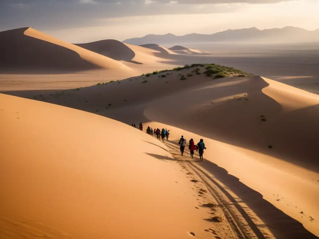 Refugiados africanos enfrentan peligros en su travesía por el desierto en busca de seguridad y una nueva vida