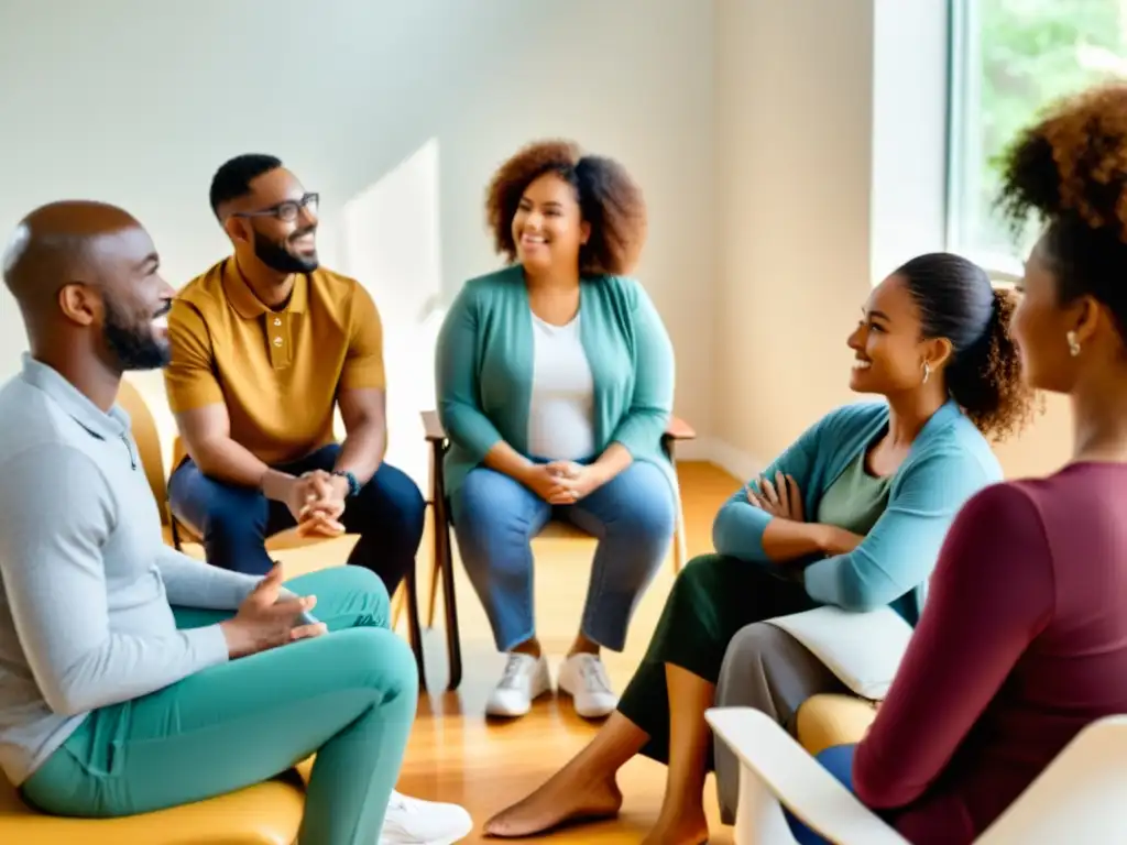 Terapia de grupo con enfoques holísticos en salud mental: ambiente cálido y solidario, diálogo empático y conexión profunda entre participantes