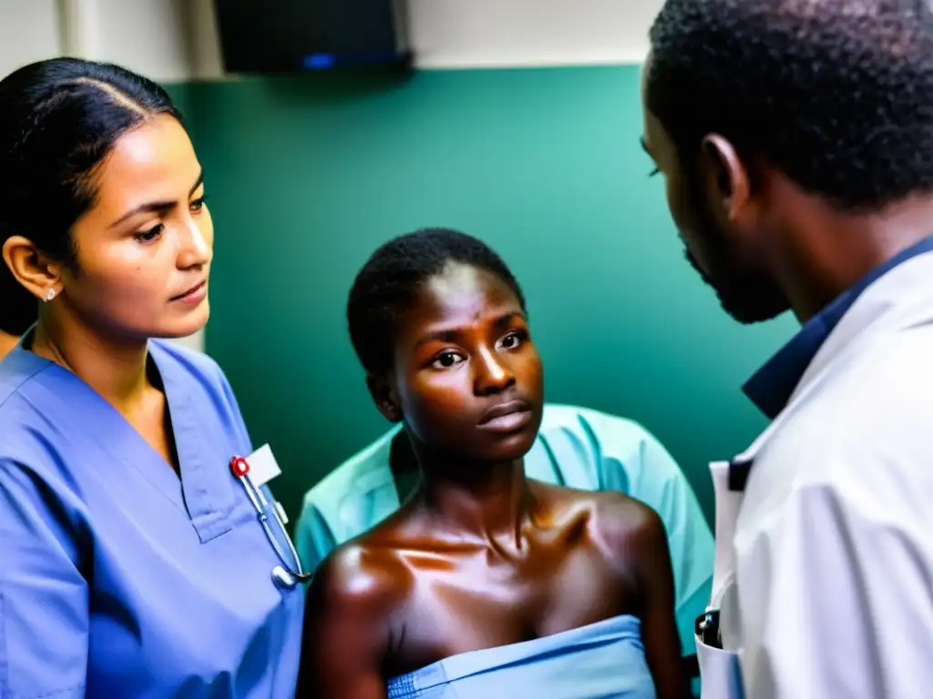 Un trabajador médico atiende a pacientes heridos en una clínica abarrotada en medio de una crisis humanitaria en una región conflictiva y marginada